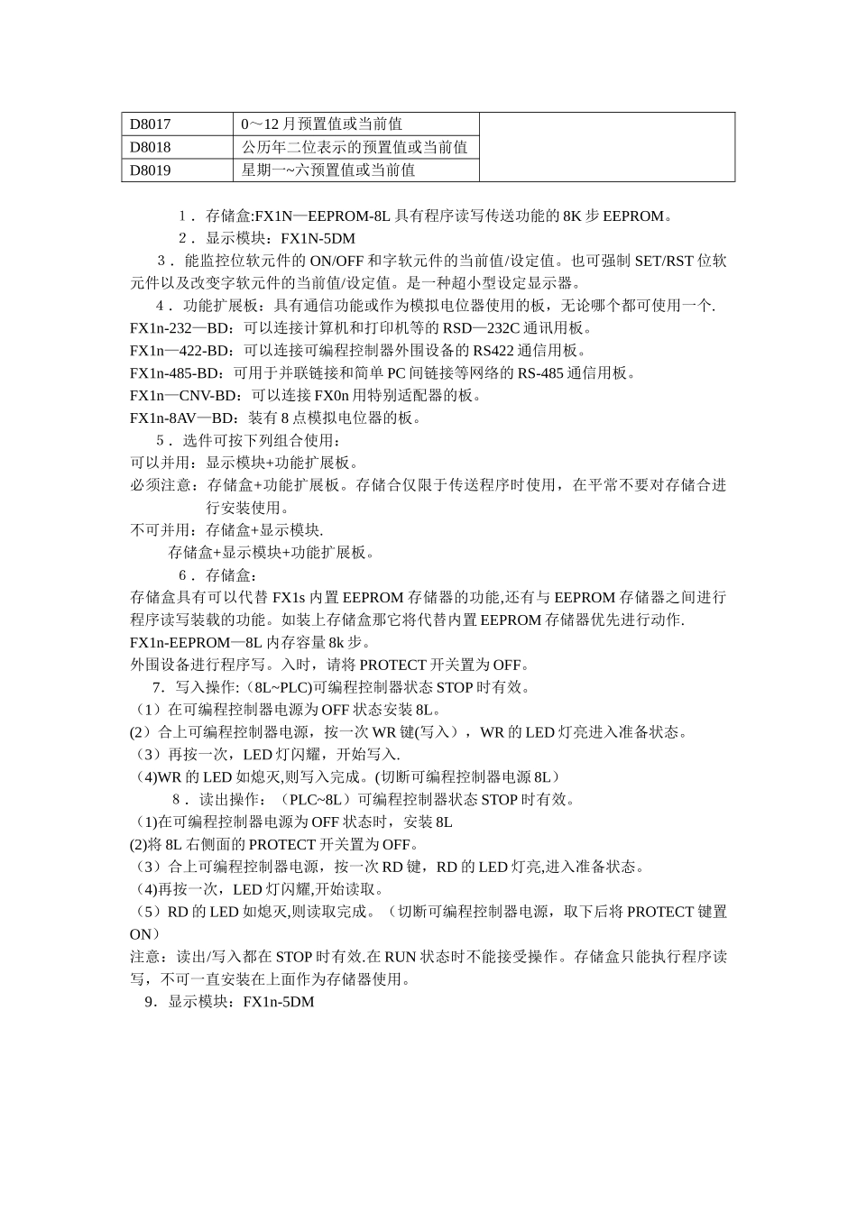 三菱FX1S系列PLC使用手册_第3页