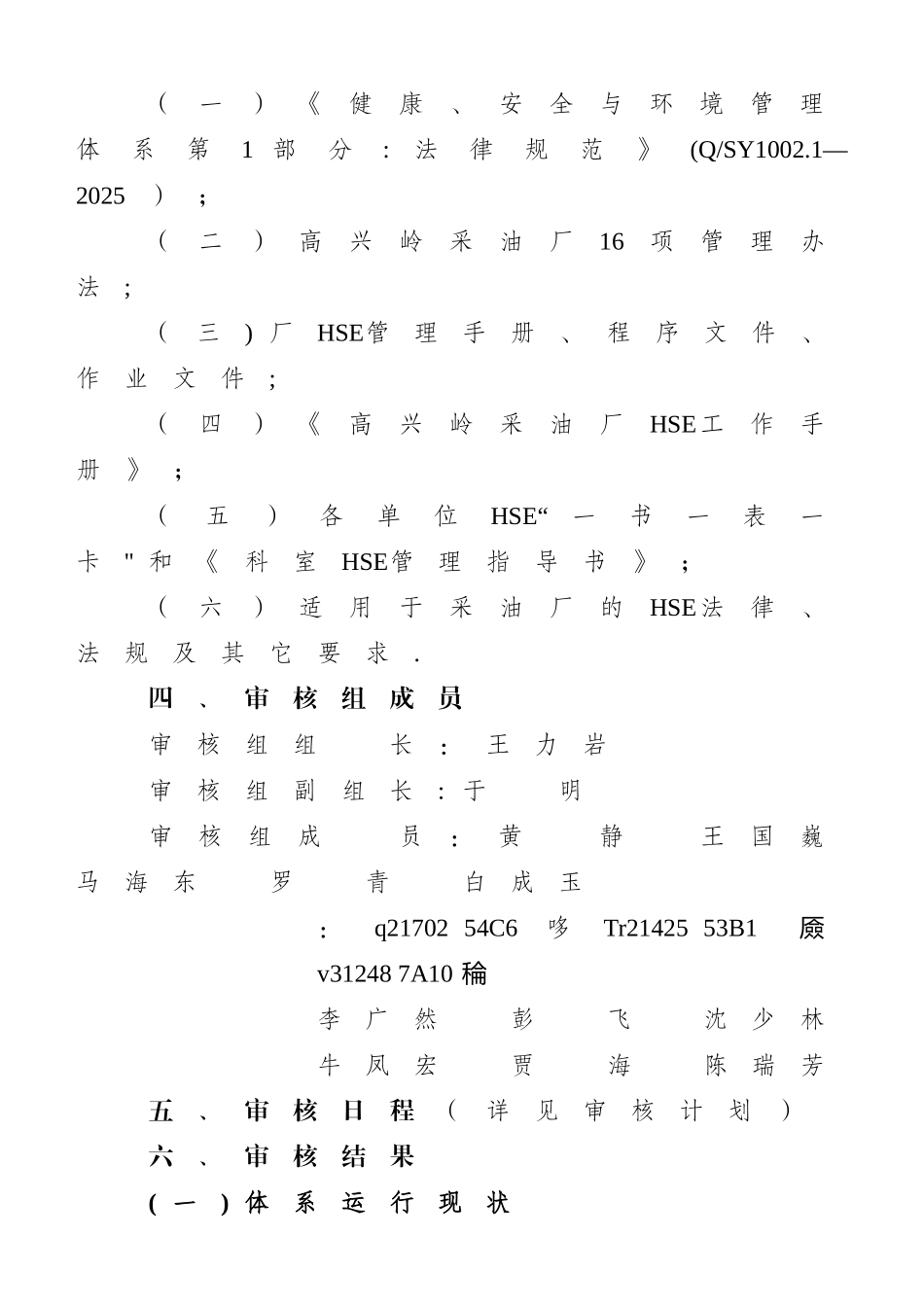 上半年HSE管理体系专项审核报告_第2页