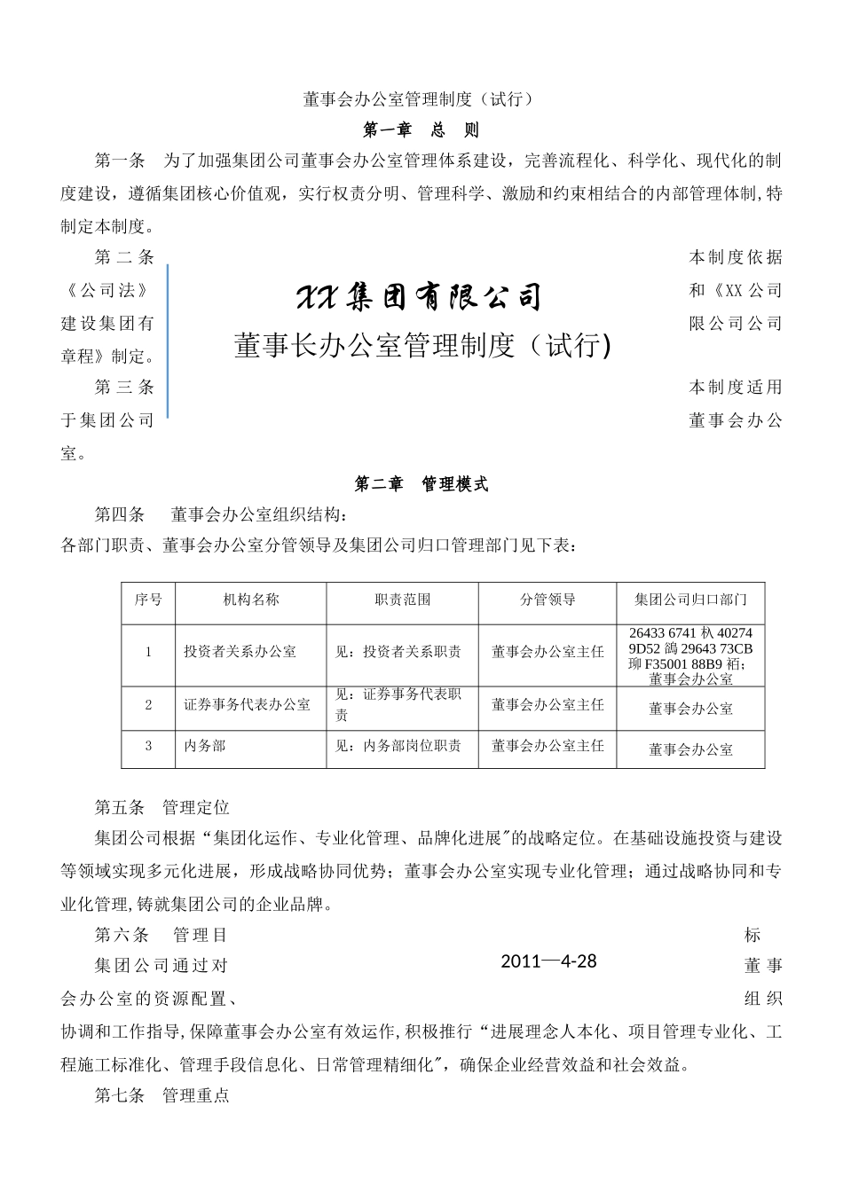 上市公司董办管理制度_第1页