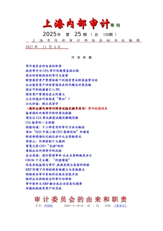 上海内部审计导刊