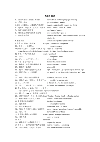 上海牛津七下词组总结上海牛津7B词组汇总