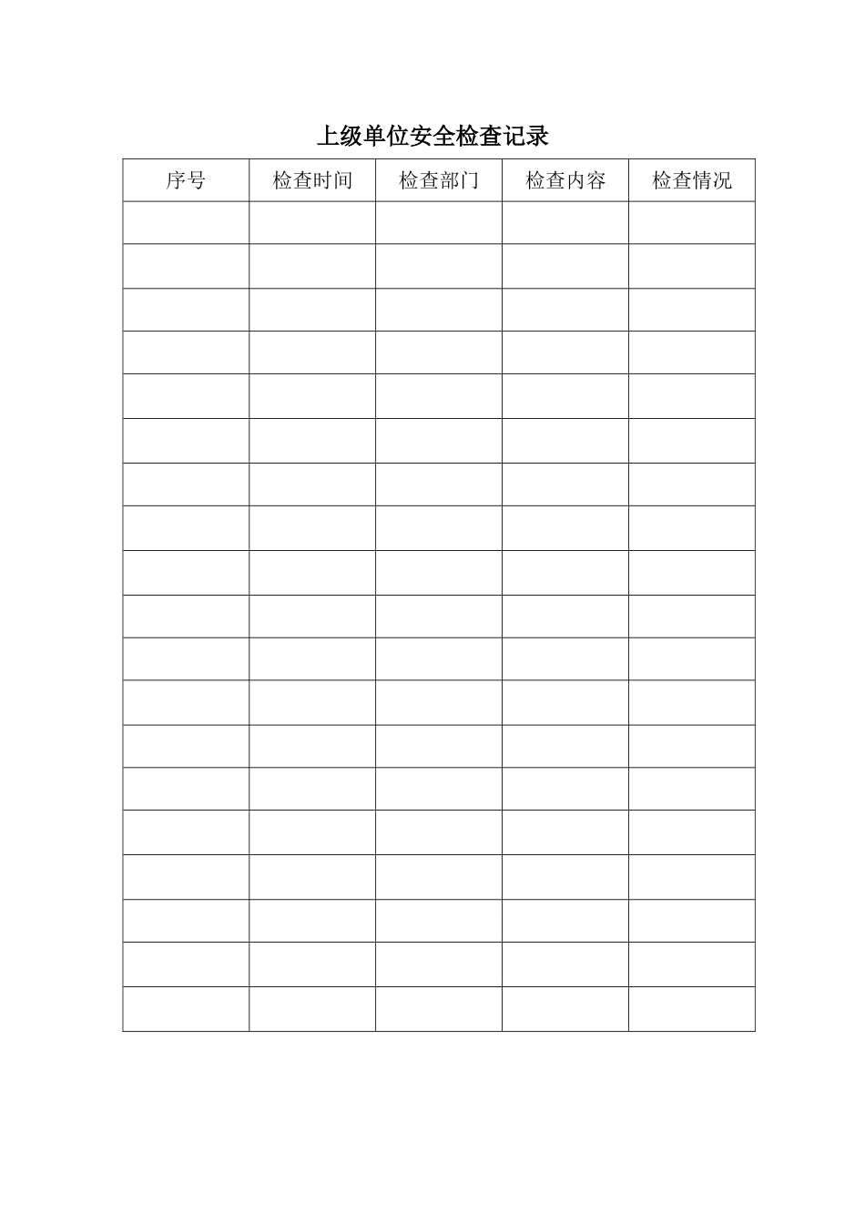 上级单位安全检查记录_第1页