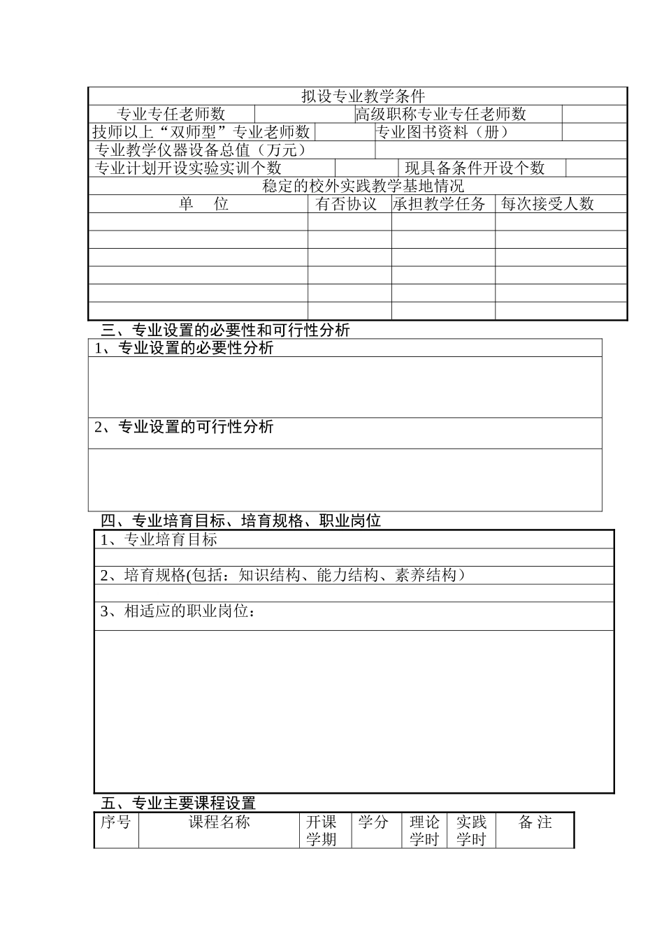 专业设置申请表_第3页