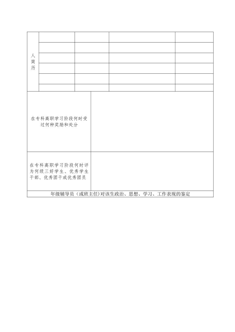 专升本申报表格_第3页