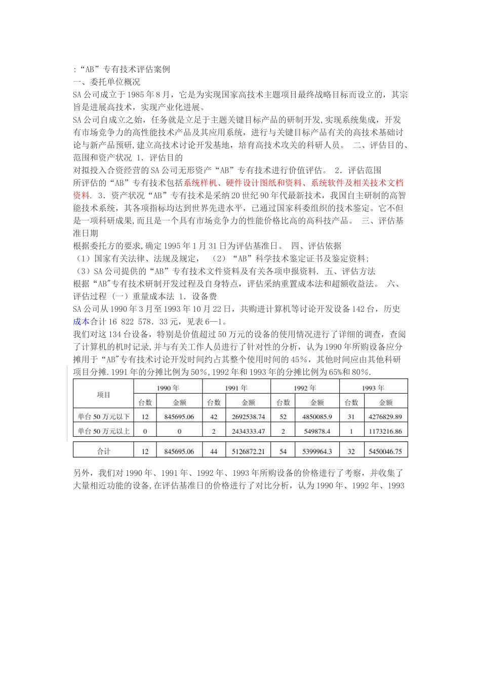 专有技术评估案例_第1页