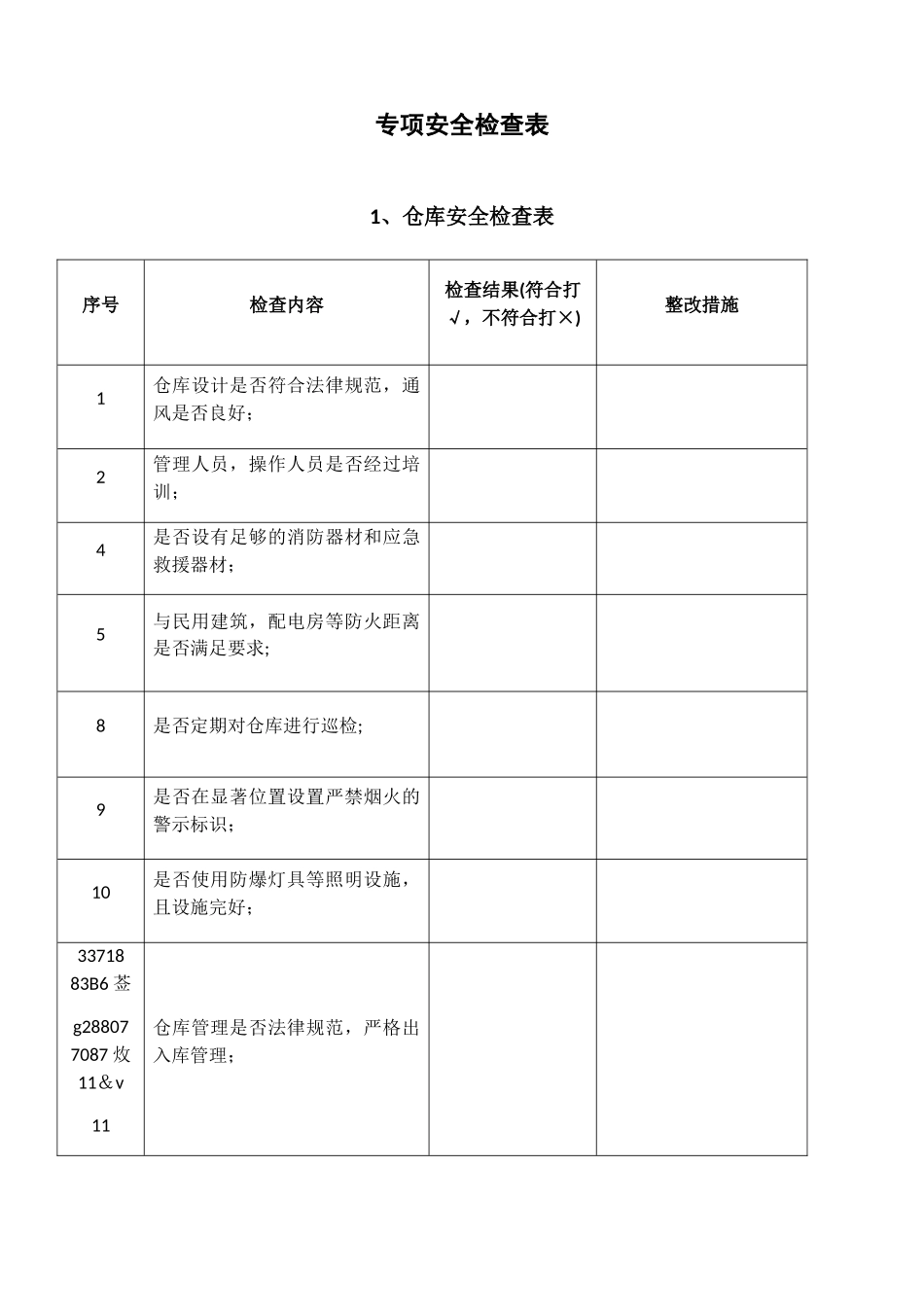 专项安全检查表_第1页