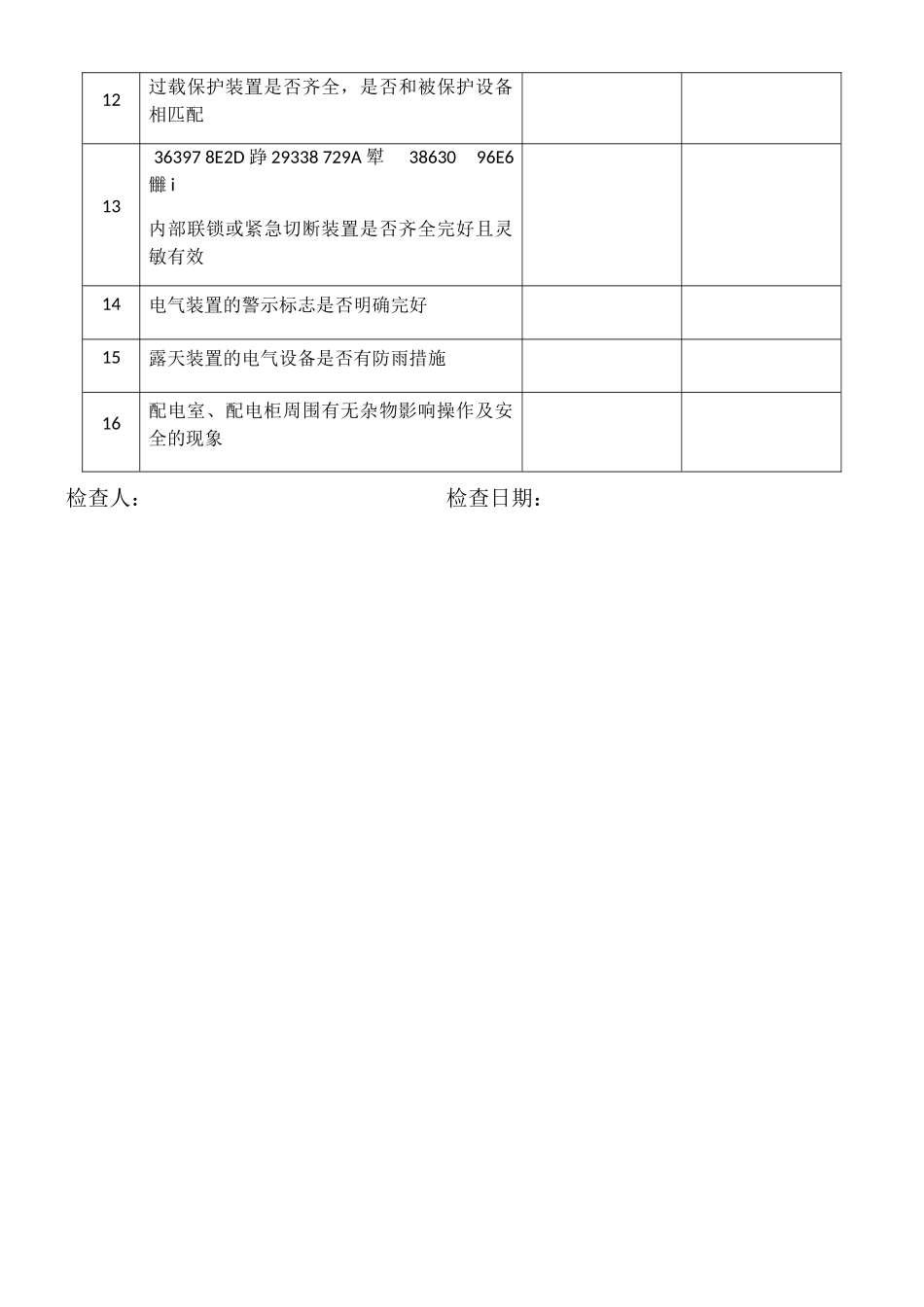 专项安全检查表_第3页