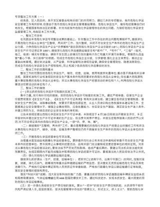 专项整治工作方案