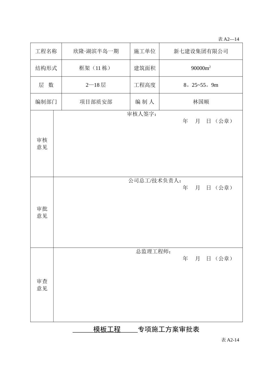 专项施工方案审批表31770_第2页