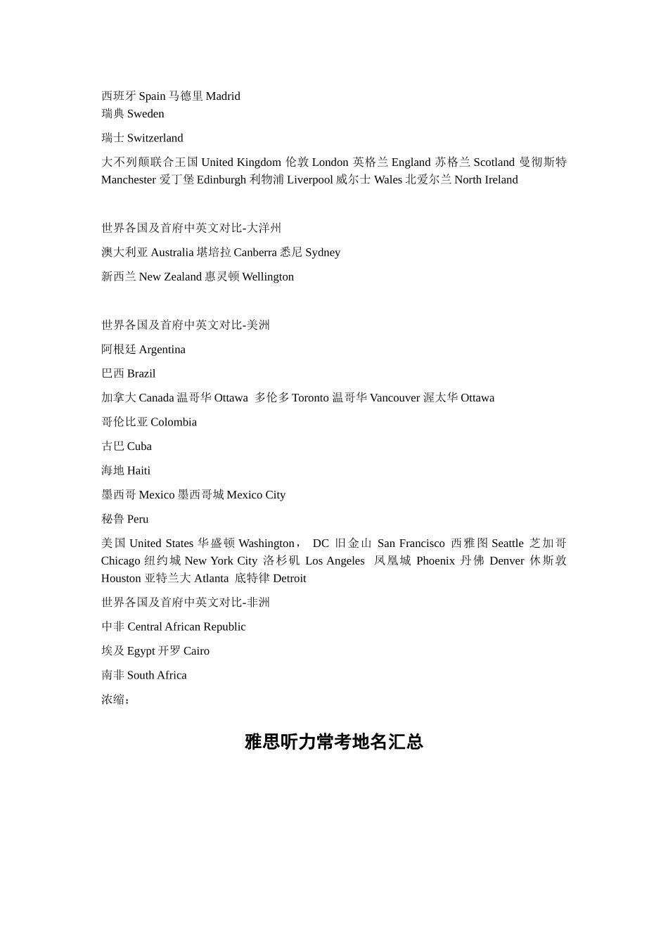 世界各国及著名城市_第2页