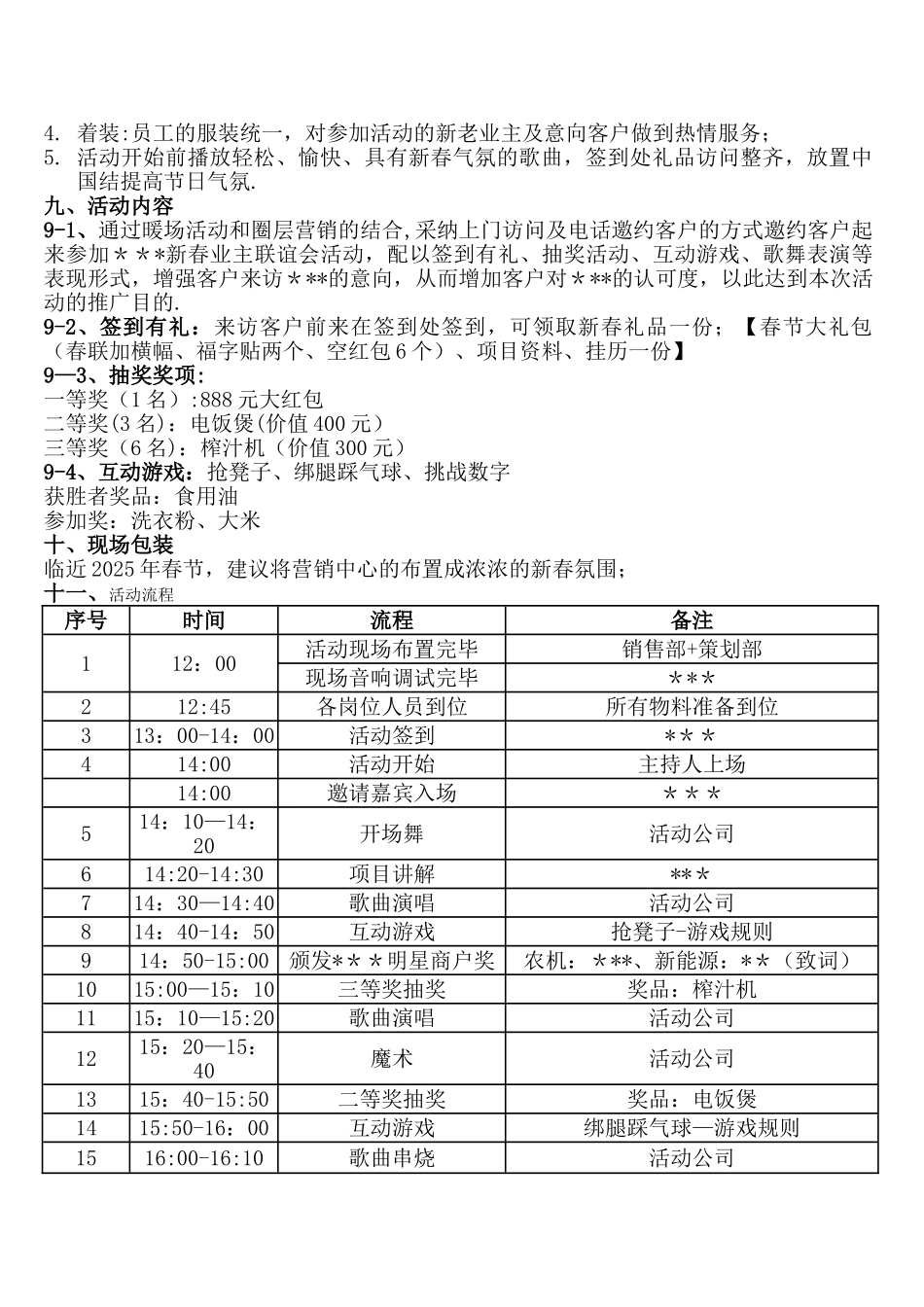 业主联谊会方案_第2页