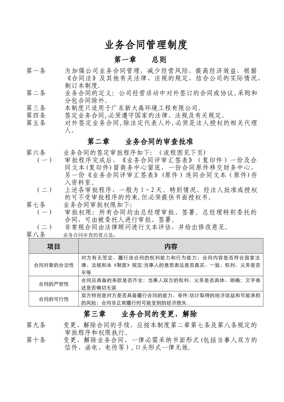 业务合同管理制度_第2页