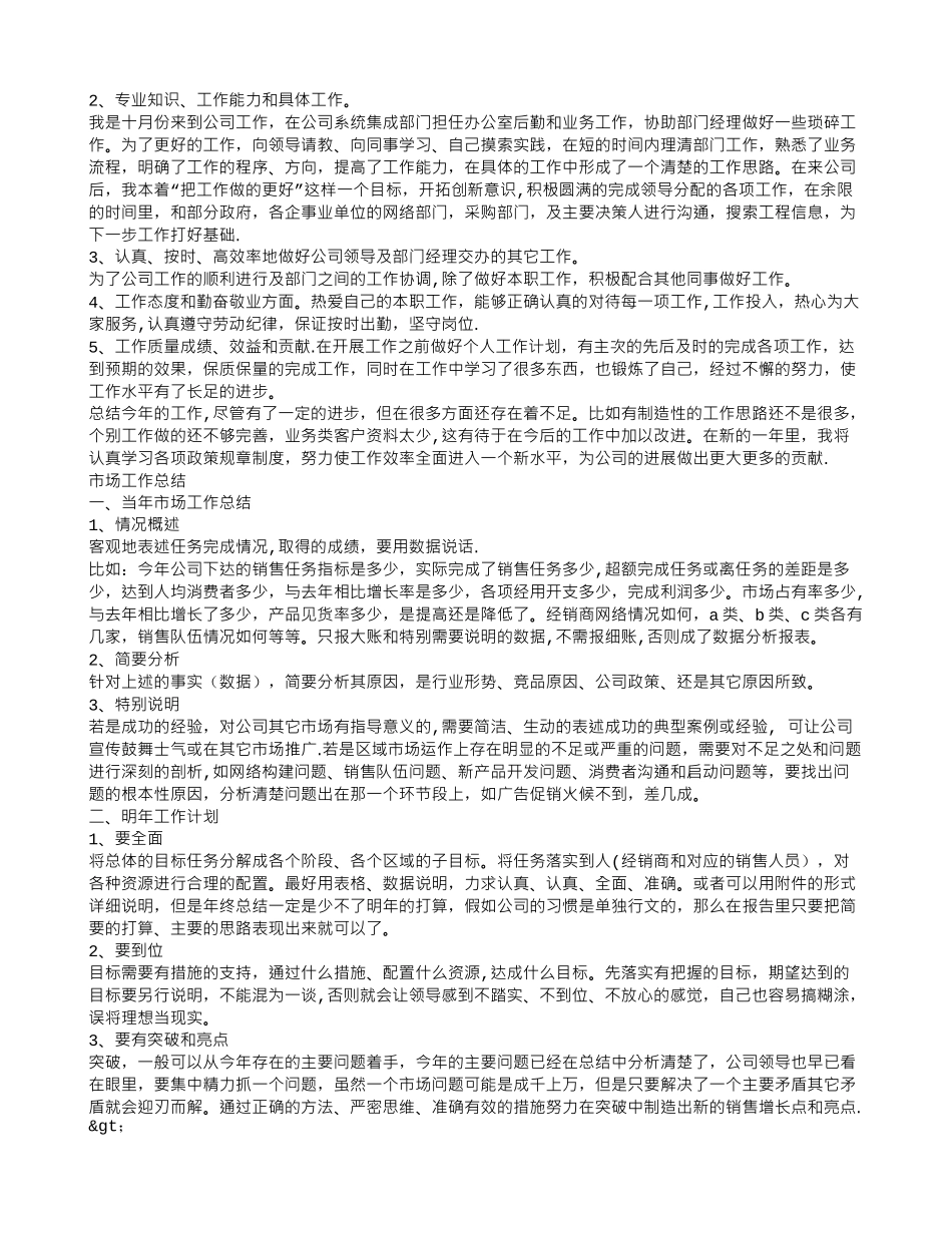 业务员年终工作总结范本_第3页