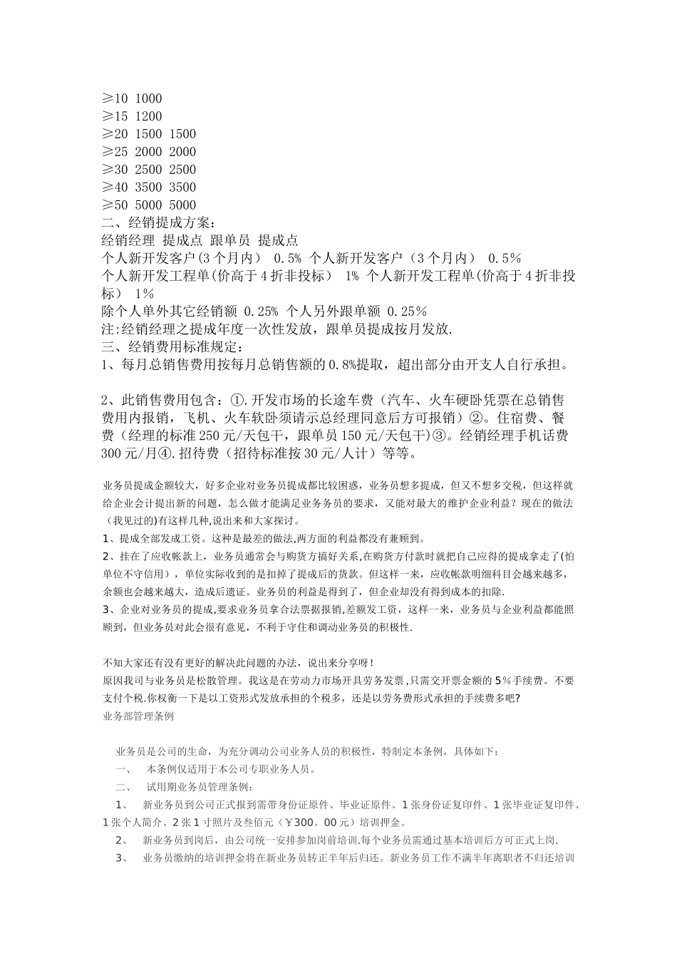 业务员提成管理制度方案32978_第2页
