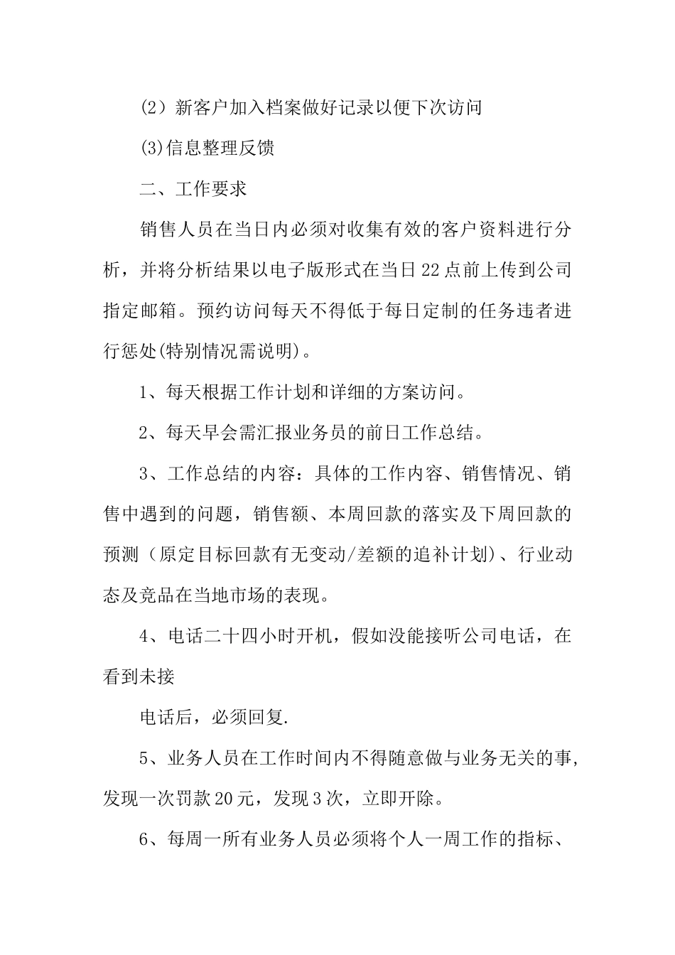 业务员的周工作计划范文_第3页