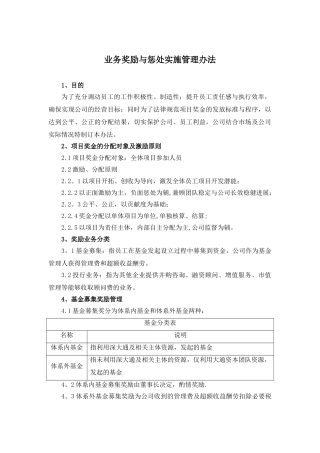 业务奖励与惩罚实施管理办法