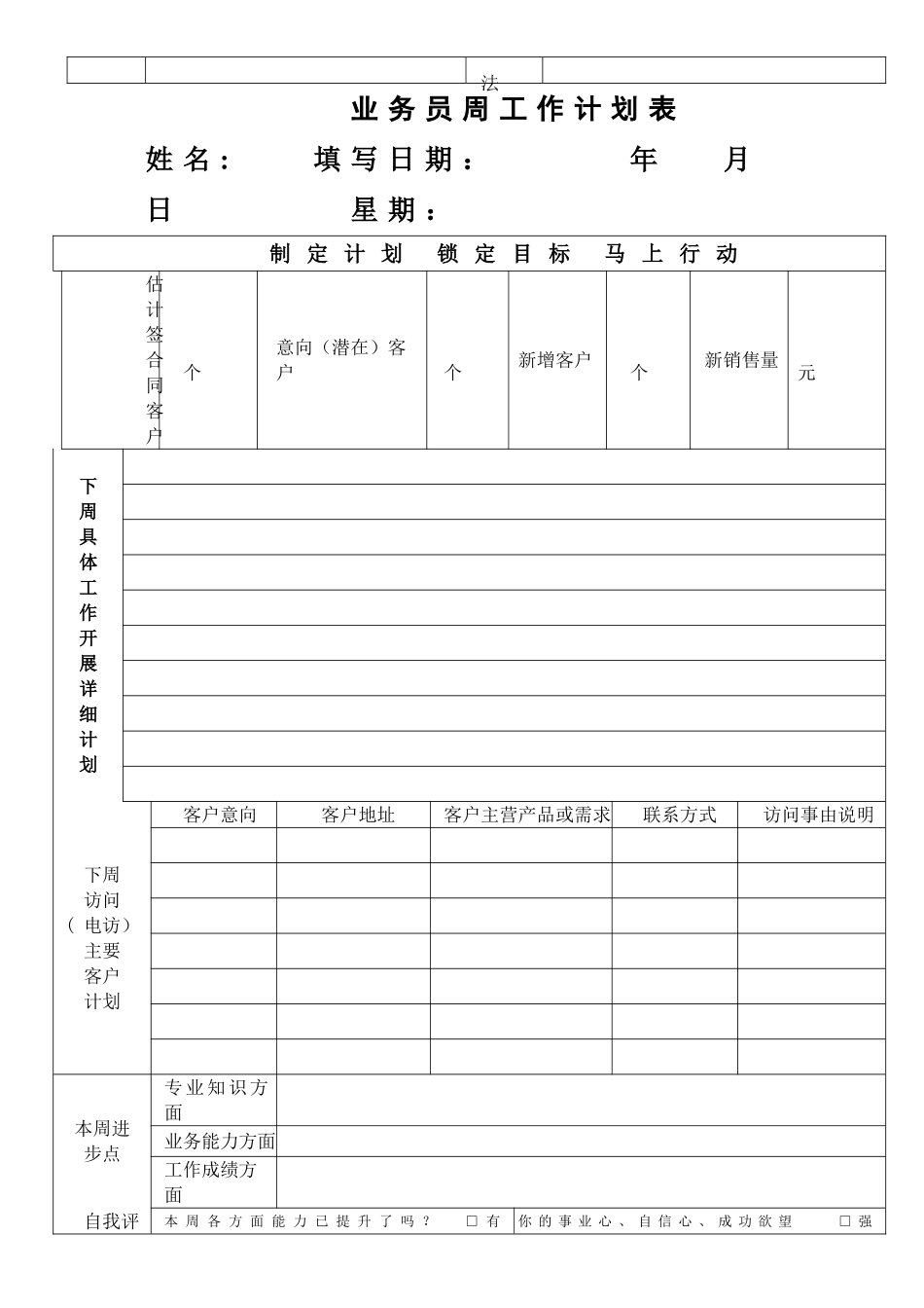 业务管理表格大全_第2页