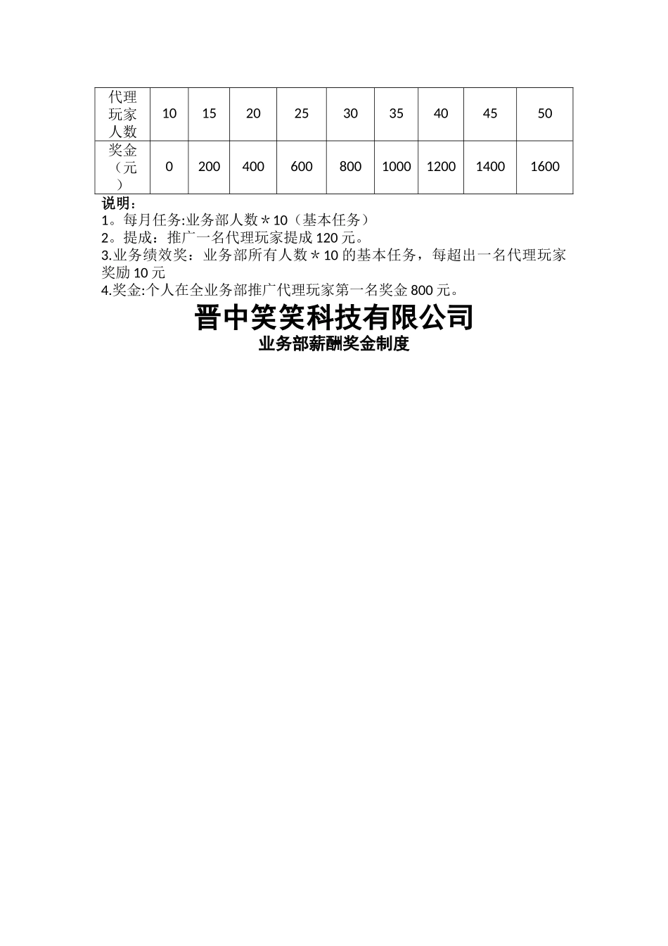 业务部薪酬奖金制度_第2页