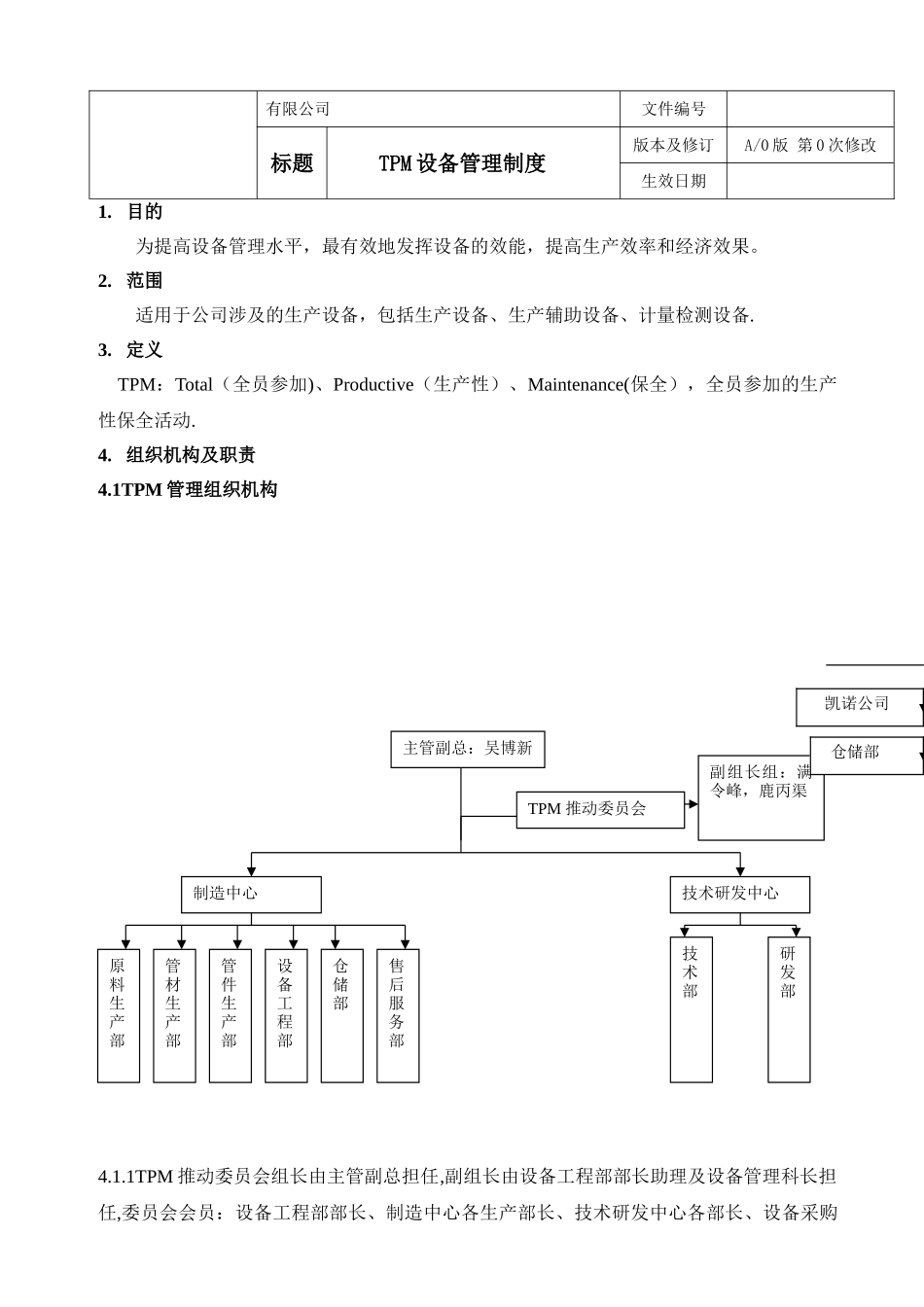 东宏管业有限公司TPM管理制度_第1页
