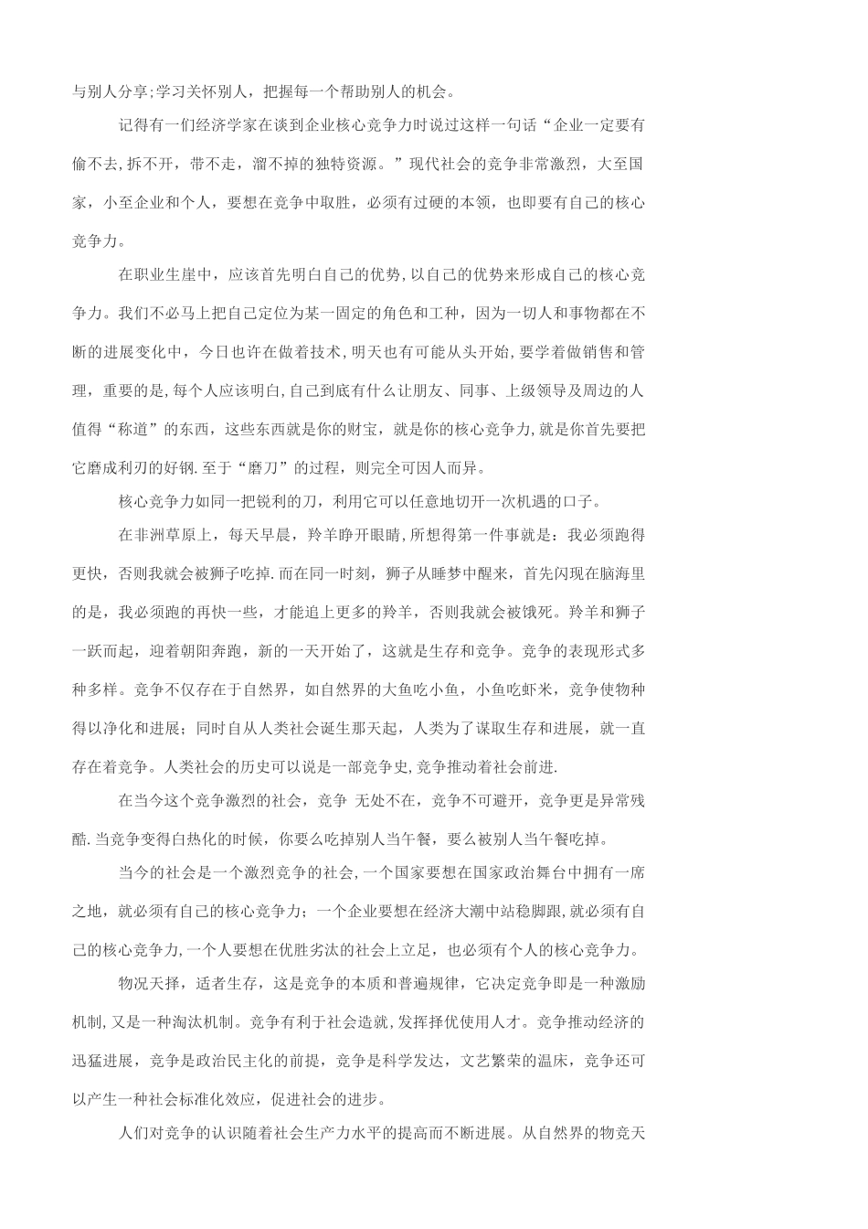 个人核心竞争力_第2页