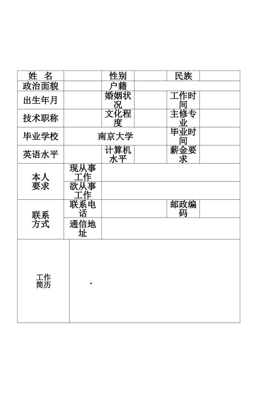 个人简历模板推荐_第3页