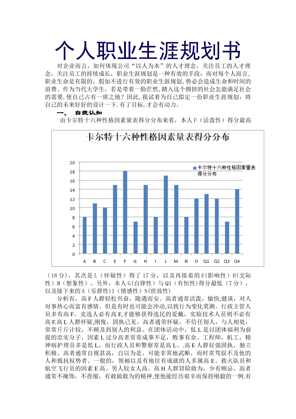 个人职业生涯规划书12096_第1页