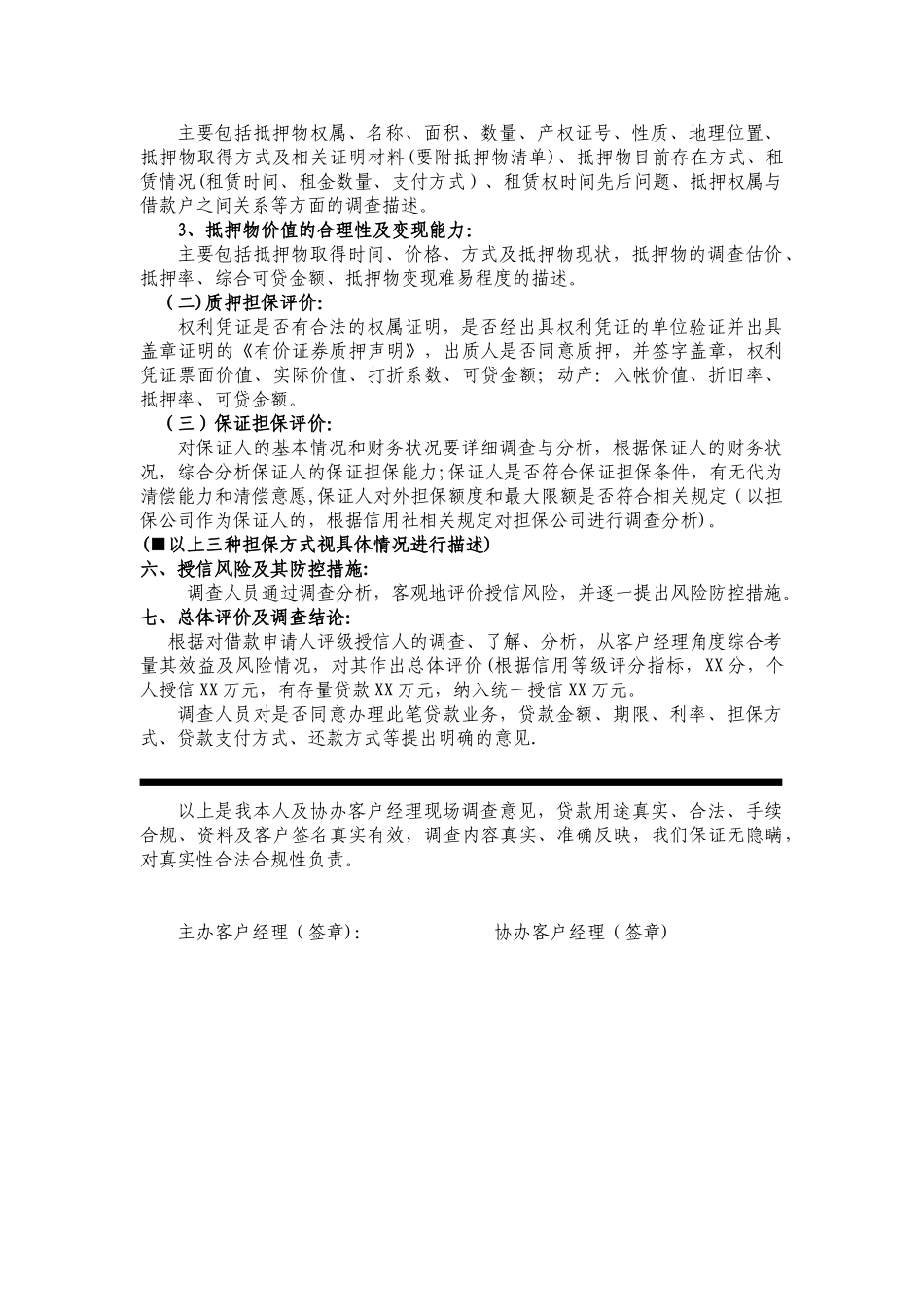 个人贷款调查报告模板_第3页