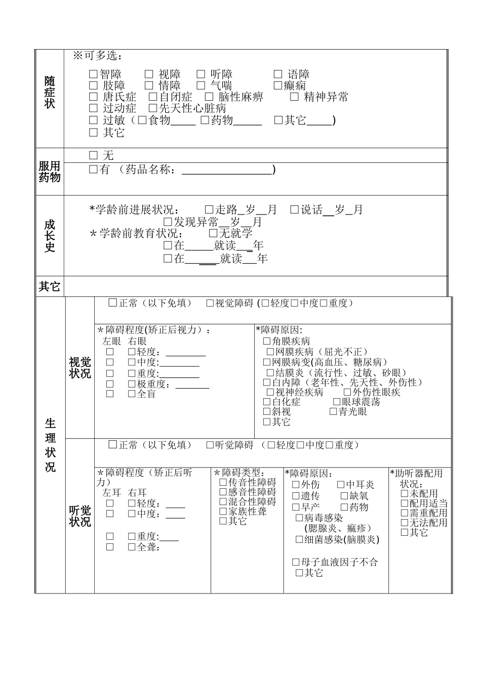 个别化教育计划表格范例2_第3页