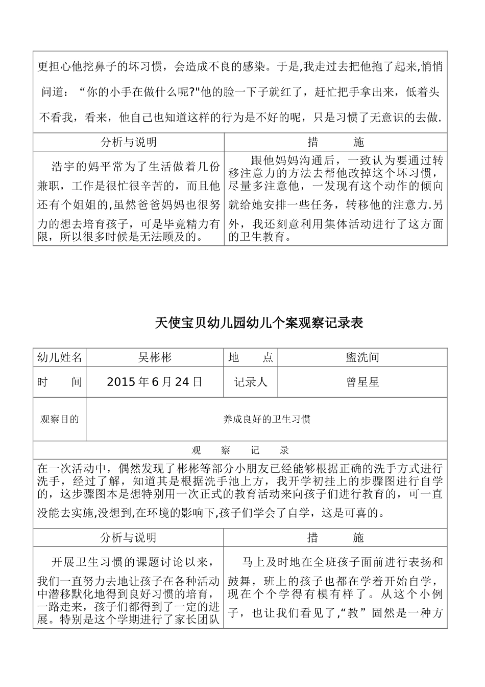 个案观察记录表_第3页