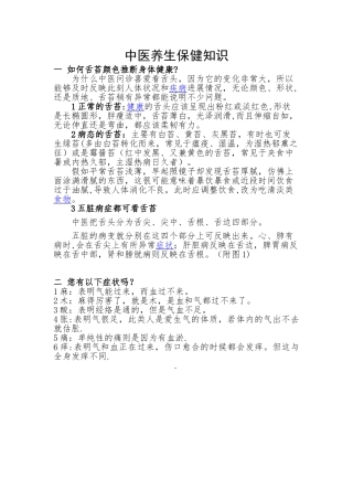 中医养生保健宣传栏
