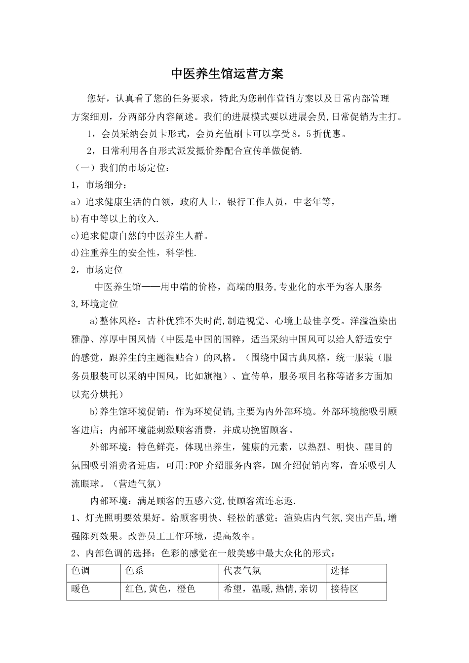 中医养生馆运营方案_第1页