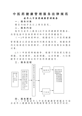 中医药健康管理服务规范62550