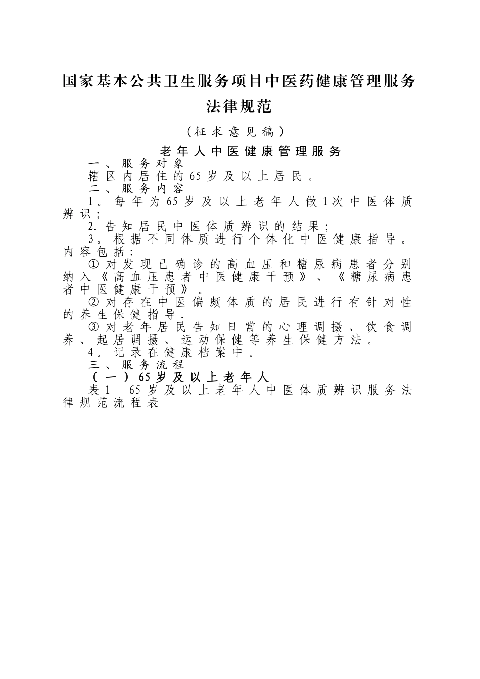 中医药健康管理服务规范26047_第1页