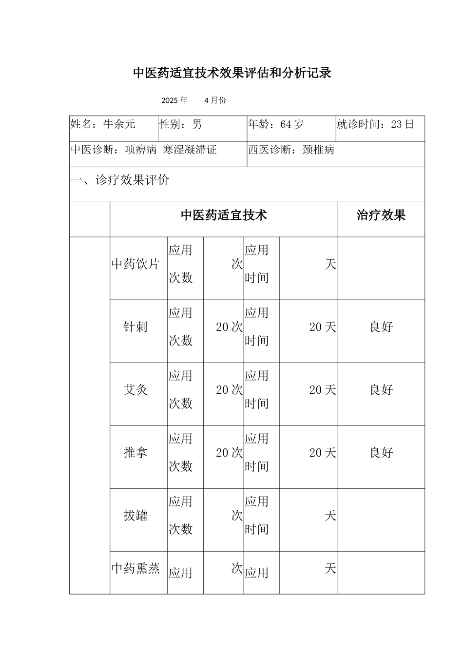 中医适宜技术效果评估及分析_第1页