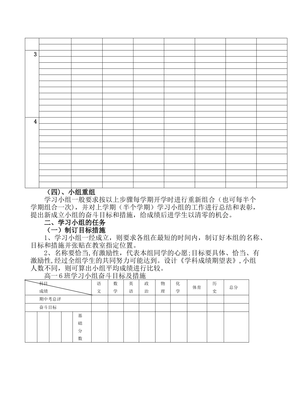 中学小组合作学习的分组方案及管理措施_第2页
