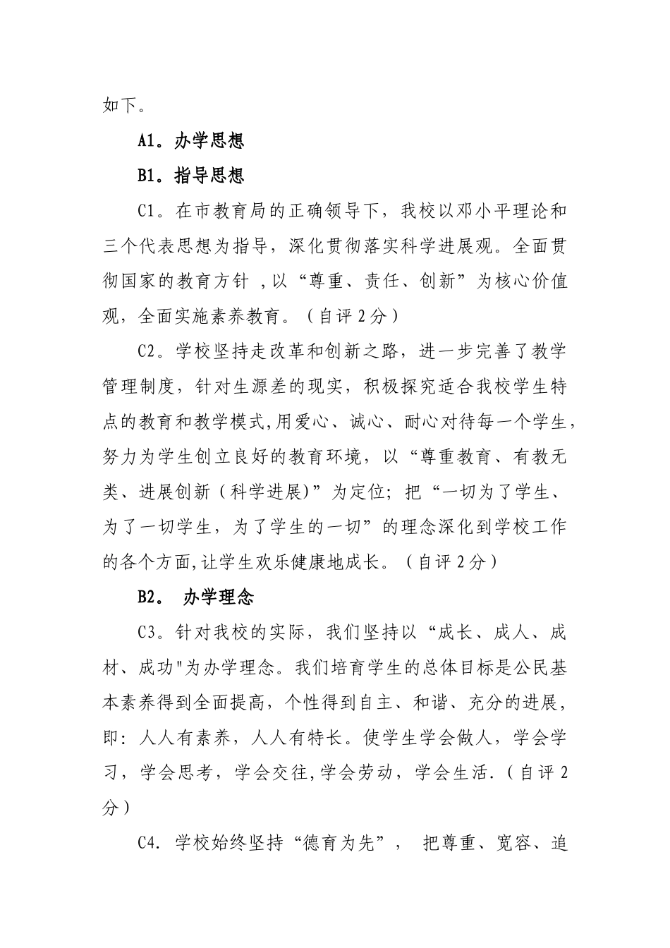 中学督查自评报告_第2页