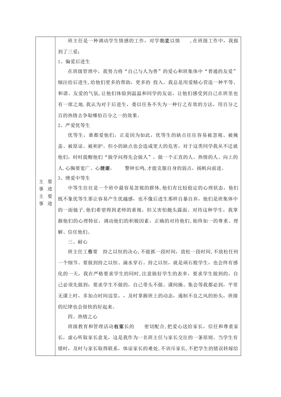 中小学德育工作先进个人评选申报表_第2页