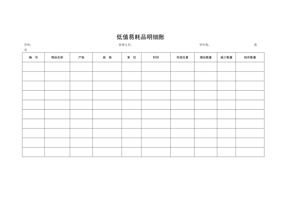 中小学教学仪器设备器材账册样表_第3页