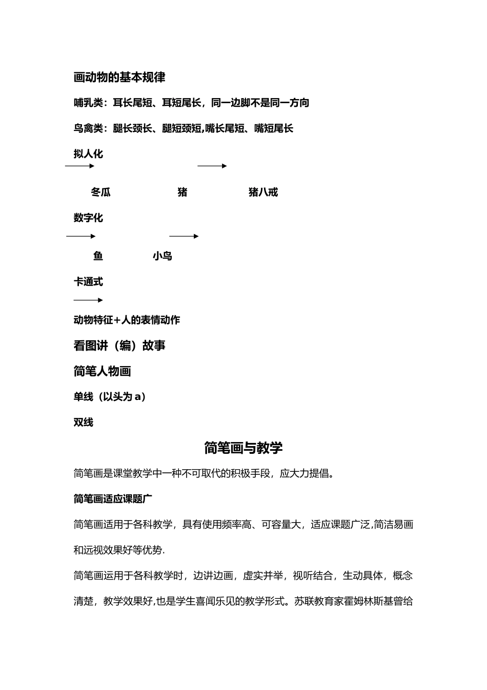 中小学教师简笔画培训教材_第2页