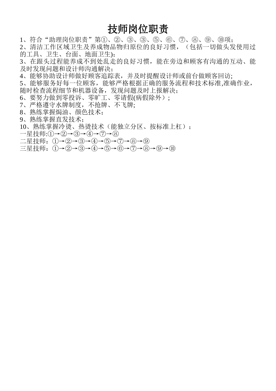 中小工及前台经理岗位职责及薪酬计算方式_第3页