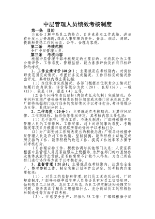 中层管理人员绩效考核制度-2