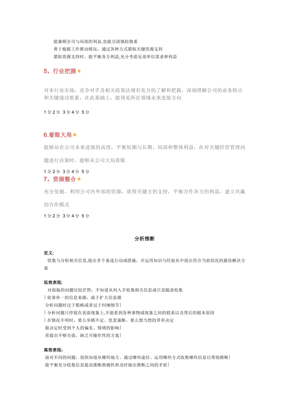 中层管理者能力素质360度评估表_第3页