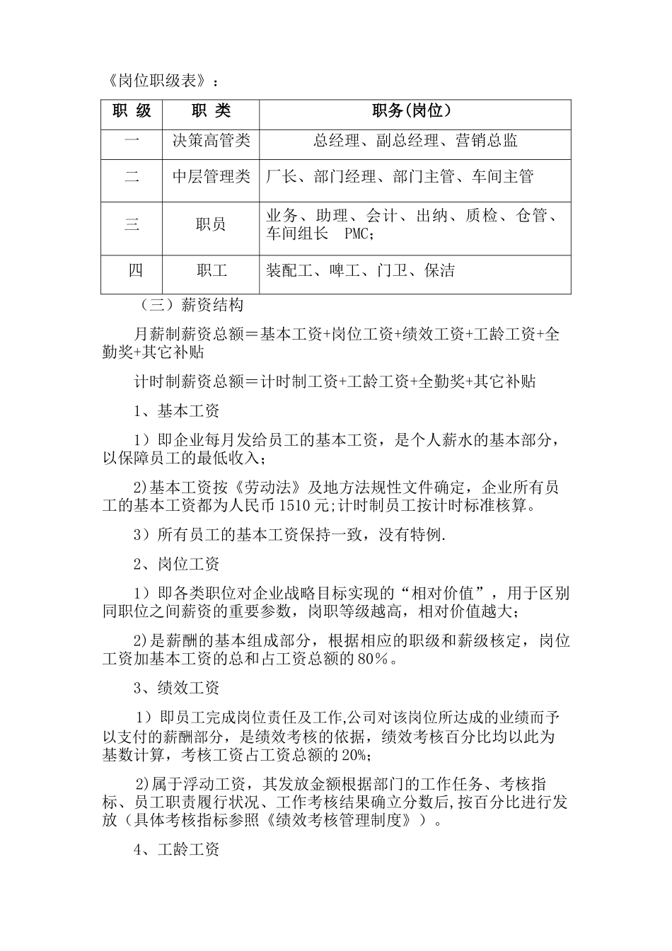 中山市特立电器有限公司《薪资管理制度》_第2页