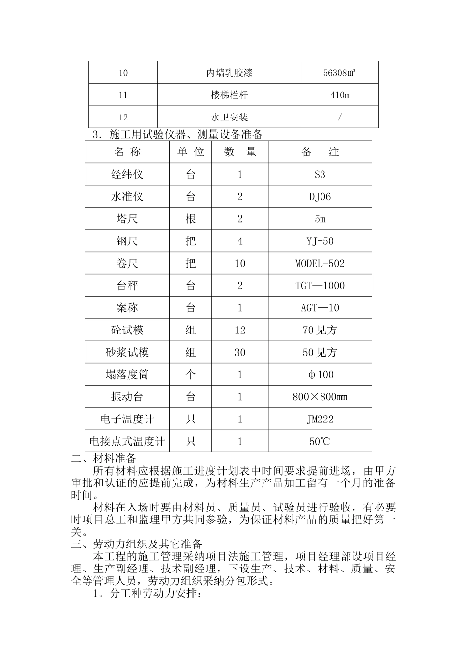 中心医院病房楼南楼装饰装修施工组织设计_第3页