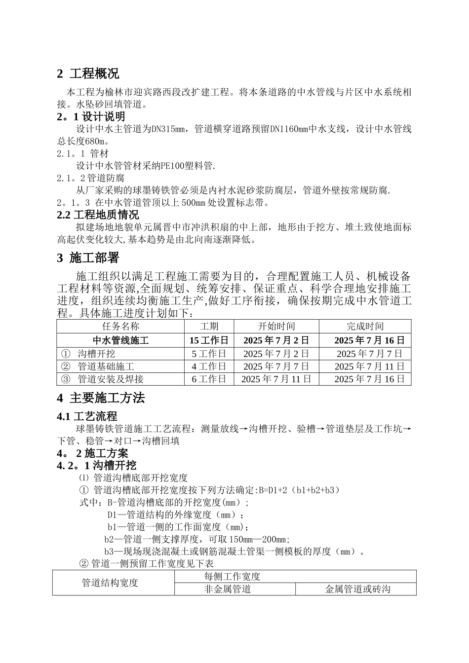 中水管道施工方案03287_第2页