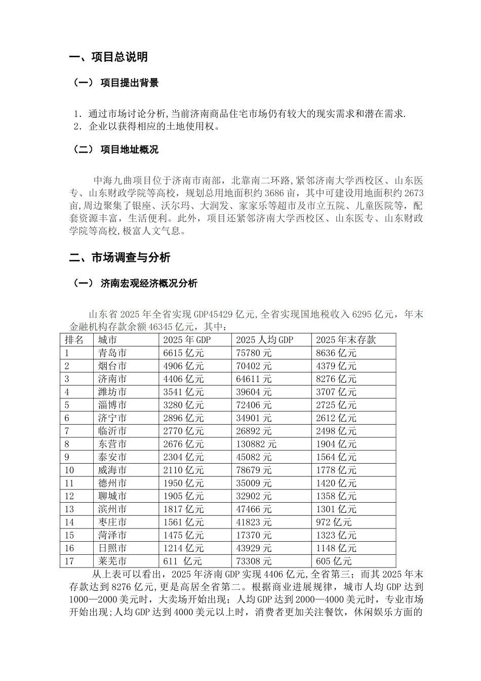 中海九曲项目--房地产开发课程设计_第3页