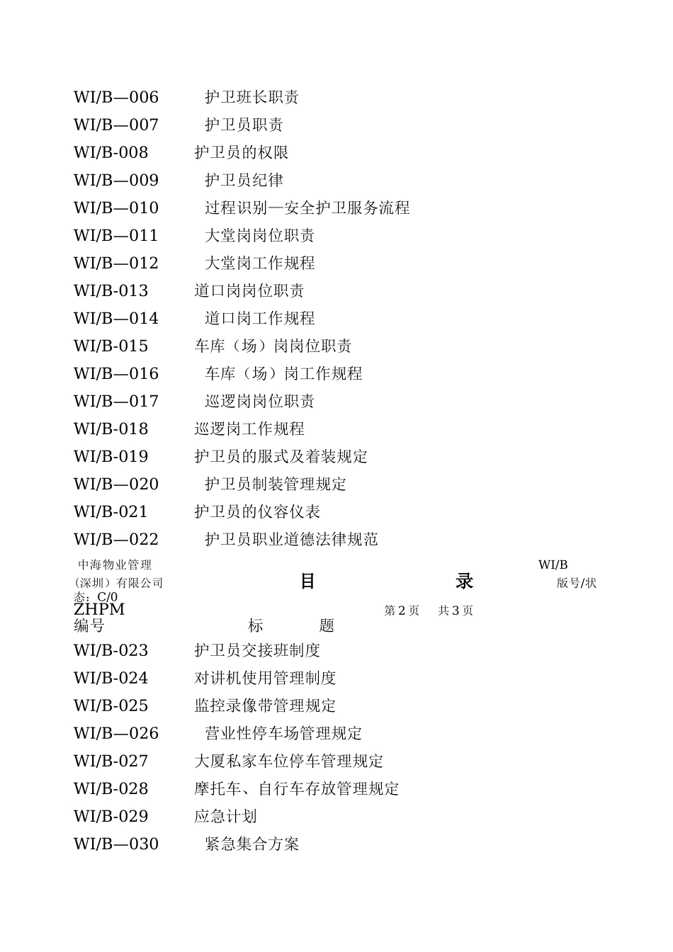 中海物业安全护卫工作手册_第2页