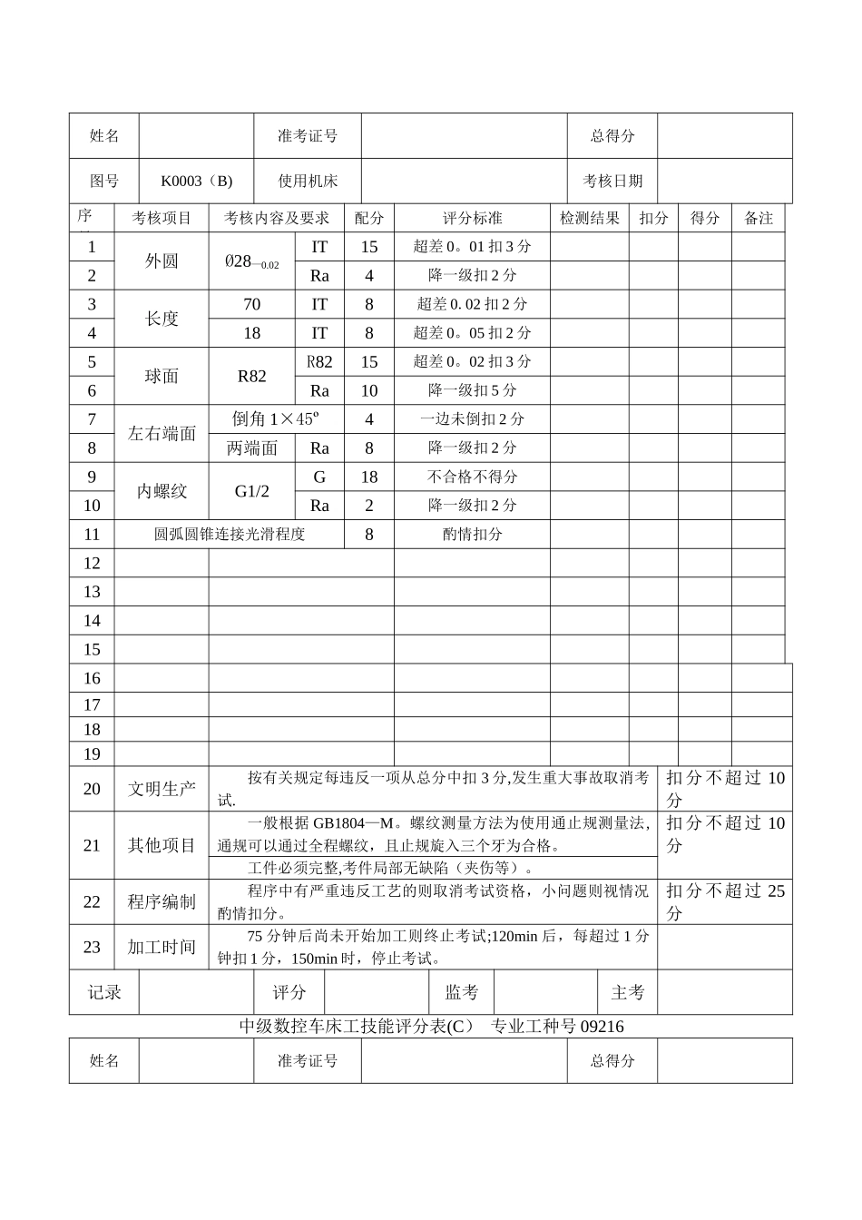 中级数控车床工的全面练习_第2页