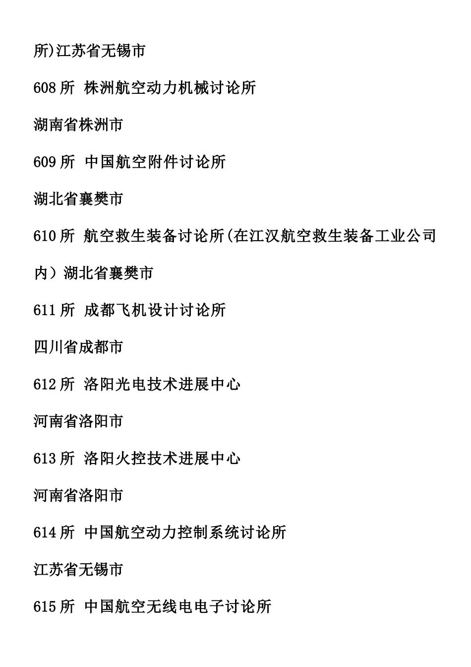 中航工业集团下属企业一览表_第2页