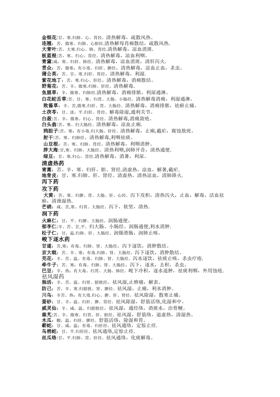 中药性味归经功效_第2页